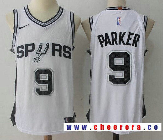 Tony Parker San Antonio Spurs white jersey