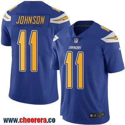 Stevie Johnson Los Angeles Chargers royal Color Rush jersey