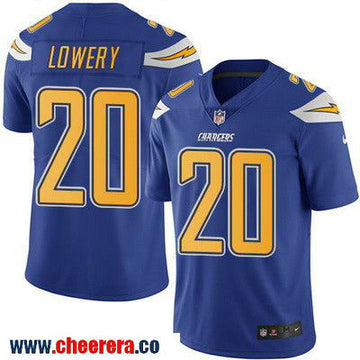 Dwight Lowery Los Angeles Chargers royal Color Rush jersey