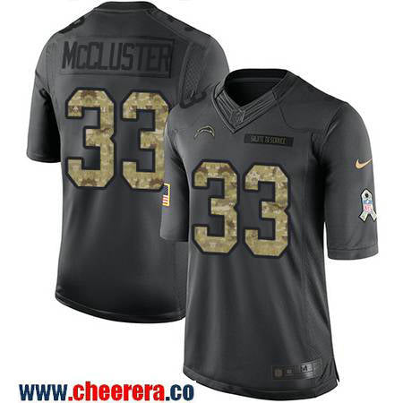 Dexter McCluster Los Angeles Chargers black Salute To Service jersey