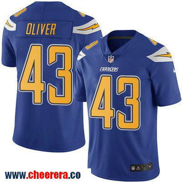Branden Oliver Los Angeles Chargers royal Color Rush jersey