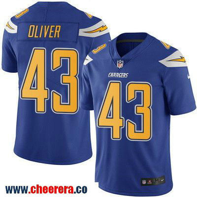 Branden Oliver Los Angeles Chargers royal Color Rush jersey