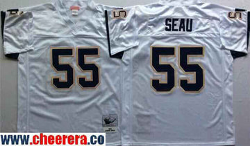 Junior Seau Los Angeles Chargers white Throwback jersey
