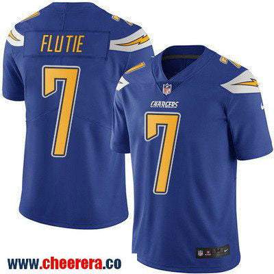 Doug Flutie Los Angeles Chargers royal Color Rush jersey