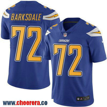 Joe Barksdale Los Angeles Chargers royal Color Rush jersey