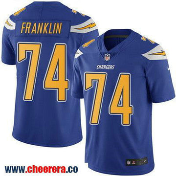 Orlando Franklin Los Angeles Chargers royal Color Rush jersey
