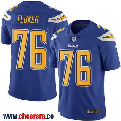 D.J. Fluker Los Angeles Chargers royal Color Rush jersey
