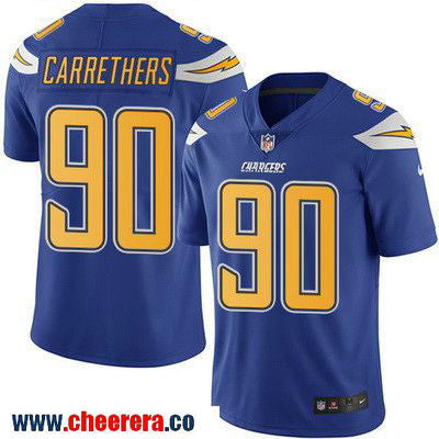 Ryan Carrethers Los Angeles Chargers royal Color Rush jersey