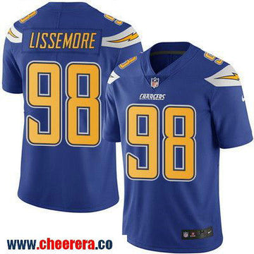 Sean Lissemore Los Angeles Chargers royal Color Rush jersey