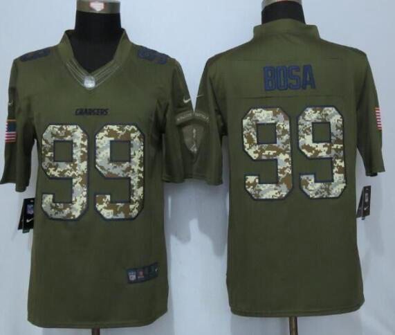 Joey Bosa Los Angeles Chargers green Salute To Service jersey