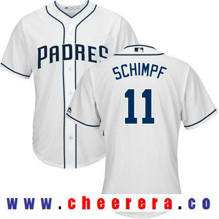 Ryan Schimpf San Diego Padres white Home jersey