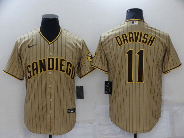Yu Darvish San Diego Padres brown jersey