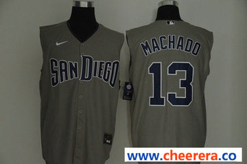 Manny Machado San Diego Padres gray jersey