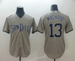 Manny Machado San Diego Padres grey jersey