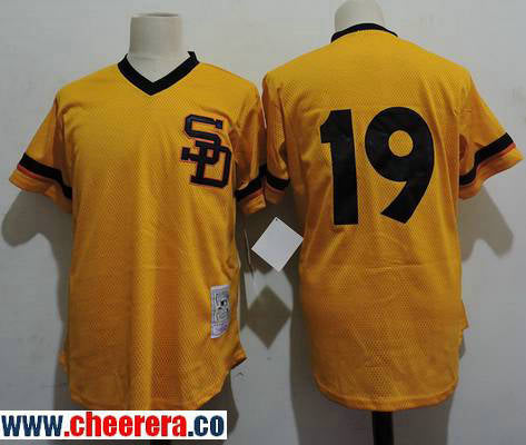Tony Gwynn San Diego Padres gold Cooperstown jersey