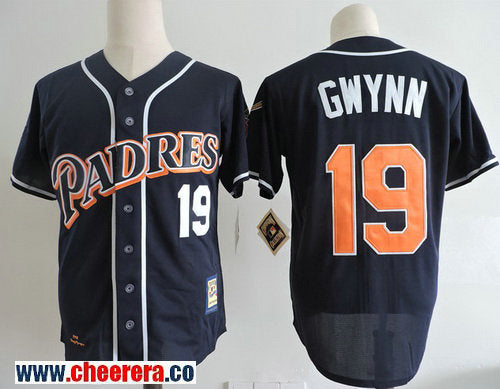 Tony Gwynn San Diego Padres navy Throwback jersey