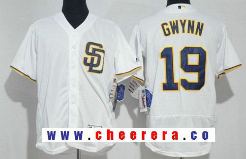 Tony Gwynn San Diego Padres white Home jersey