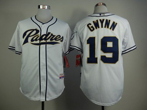 Tony Gwynn San Diego Padres white jersey