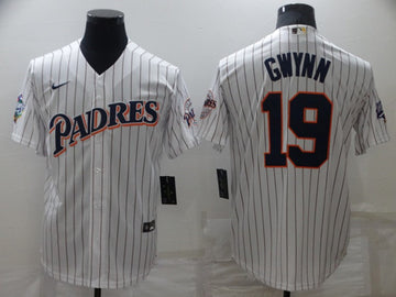 Tony Gwynn San Diego Padres white jersey