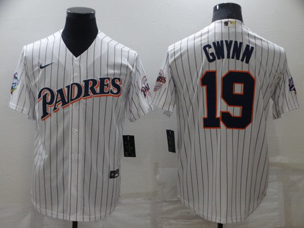 Tony Gwynn San Diego Padres white jersey