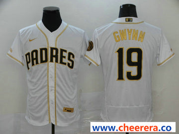 Tony Gwynn San Diego Padres white jersey