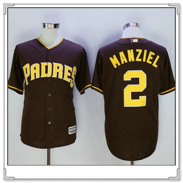 Johnny Manziel San Diego Padres brown Cooperstown jersey