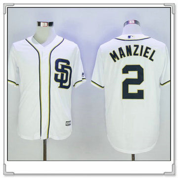 Johnny Manziel San Diego Padres white Home jersey