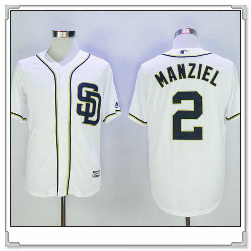 Johnny Manziel San Diego Padres white Home jersey