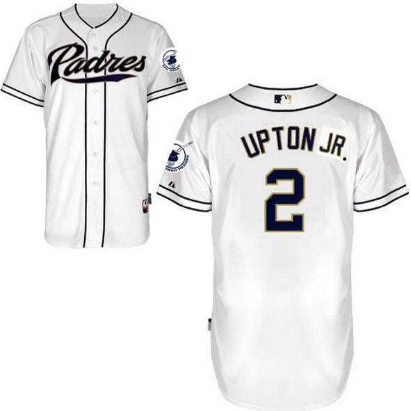 Melvin Upton Jr San Diego Padres white Home jersey