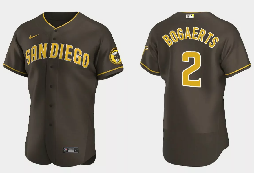 Xander Bogaerts San Diego Padres brown jersey