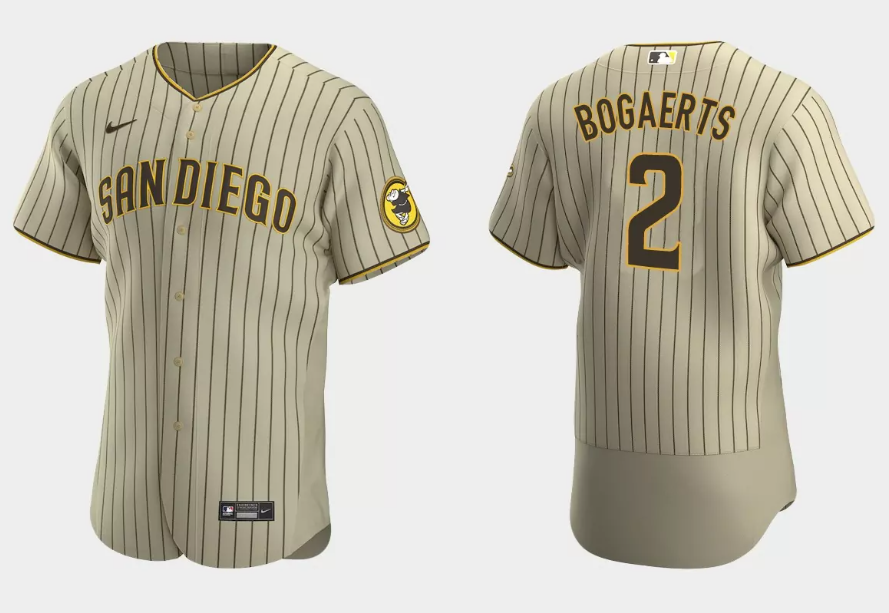 Xander Bogaerts San Diego Padres brown jersey
