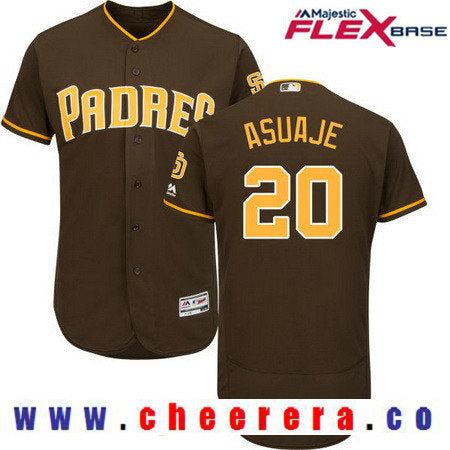 Carlos Asuaje San Diego Padres brown jersey
