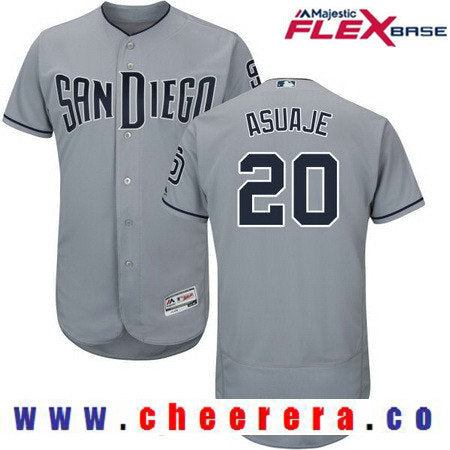 Carlos Asuaje San Diego Padres gray Road jersey