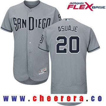 Carlos Asuaje San Diego Padres gray Road jersey