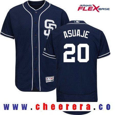 Carlos Asuaje San Diego Padres navy jersey