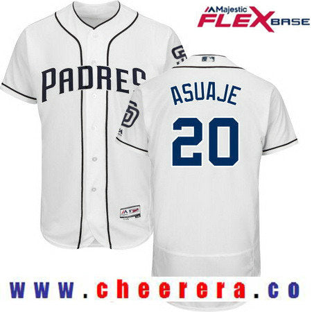 Carlos Asuaje San Diego Padres white Home jersey