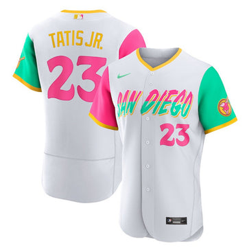 Fernando Tatis Jr San Diego Padres white City Connect jersey
