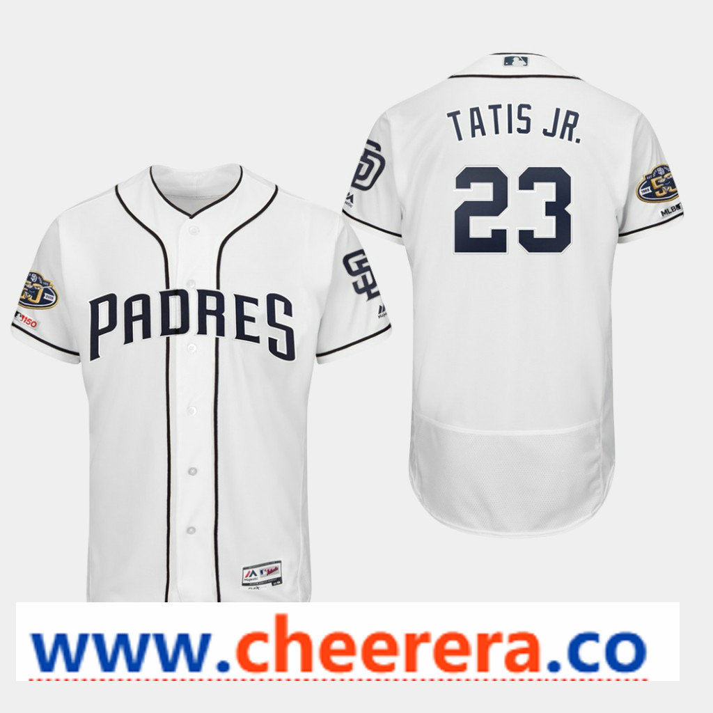 Tatis Jr Flex Base San Diego Padres white jersey