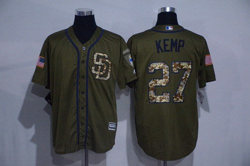 Matt Kemp San Diego Padres green Salute To Service jersey