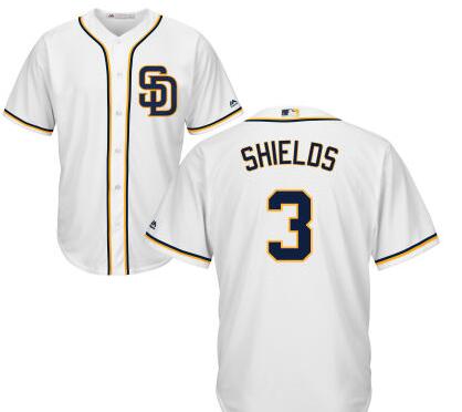 Derek Norris San Diego Padres white Home jersey