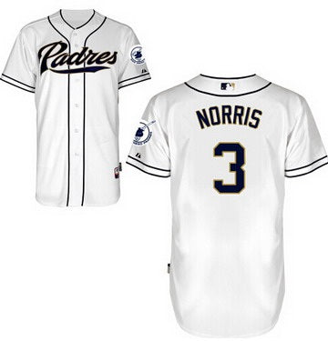 Derek Norris San Diego Padres white jersey