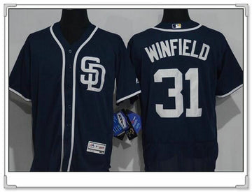Dave Winfield San Diego Padres navy jersey