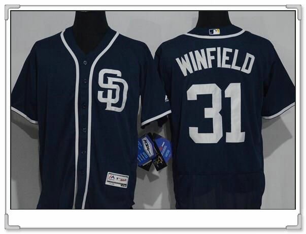 Dave Winfield San Diego Padres navy jersey