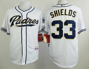 James Shields San Diego Padres white jersey