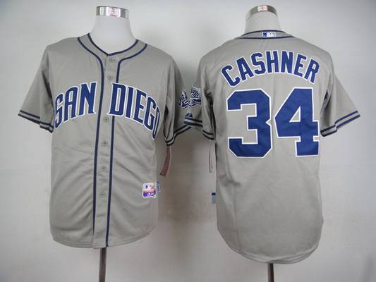 Andrew Cashner San Diego Padres gray jersey