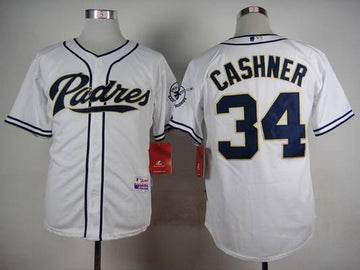 Andrew Cashner San Diego Padres white jersey