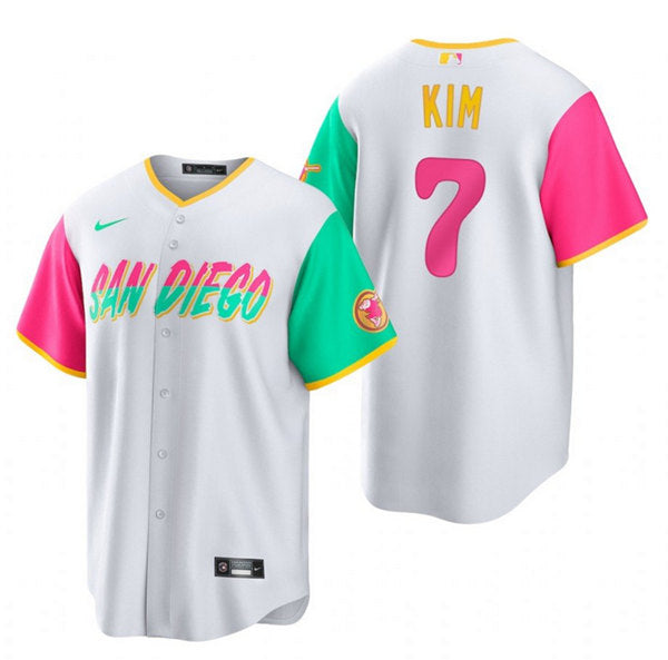 Ha Seong Kim San Diego Padres white City Connect jersey