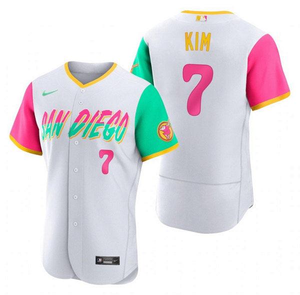 Ha Seong Kim San Diego Padres white City Connect jersey