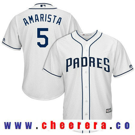 Alexi Amarista San Diego Padres white Home jersey