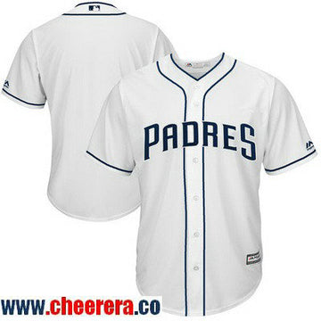 Custom San Diego Padres white Home jersey